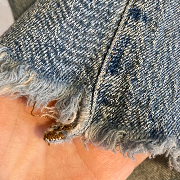 Madewell The Perfect Vintage Jean Raw Hem High Waist Boho Ankle Jeans Size 26 - Picture 12 of 16